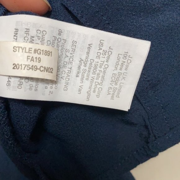 Madewell Navy blue short sleeved dress measurements in pics size small (D-019) - Picture 3 of 11